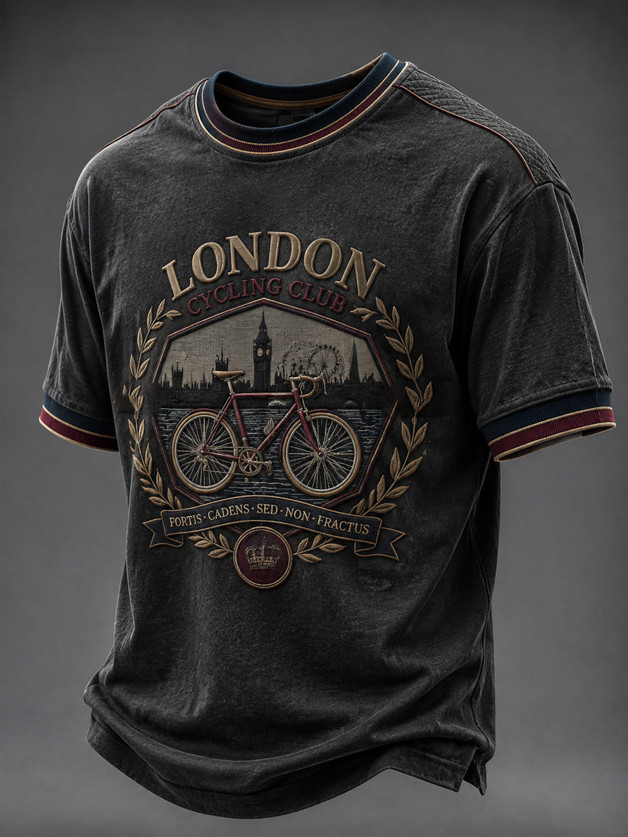 Men's Lodon Cycling Printed T-shirt