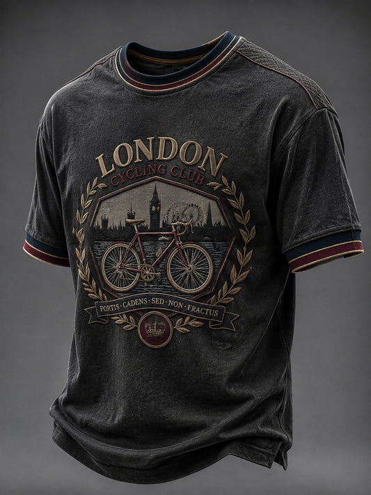 Men's Lodon Cycling Printed T-shirt