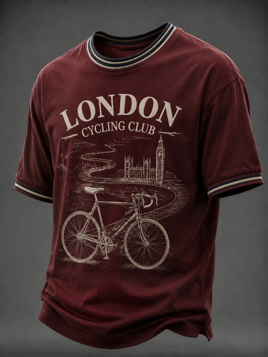 Men's Lodon Cycling Printed T-shirt
