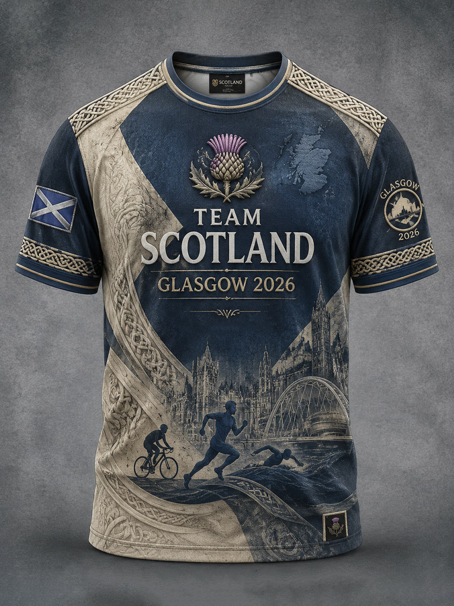 Men's Glasgow Commonwealth Games 2026 Printed short sleeves t-shirt