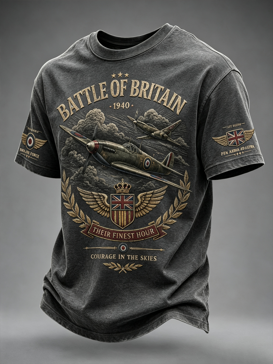 Men's Battle of Britain Printed short sleeves t-shirt