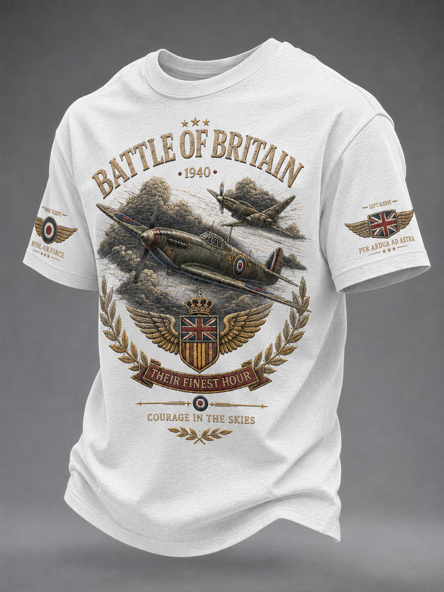 Men's Battle of Britain Printed short sleeves t-shirt