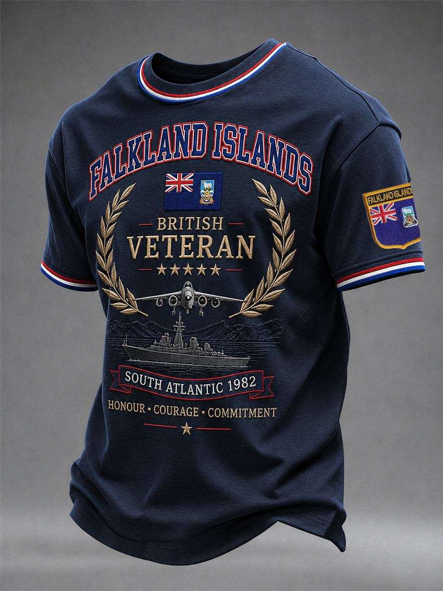 Men's Falklands War Veteran Printed short sleeves t-shirt