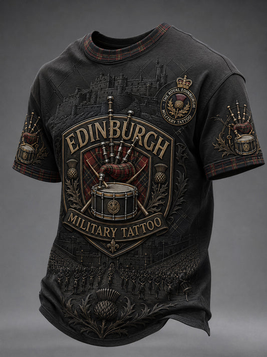 Men's Edinburgh Art Lover Printed Short Sleeve T-shirt