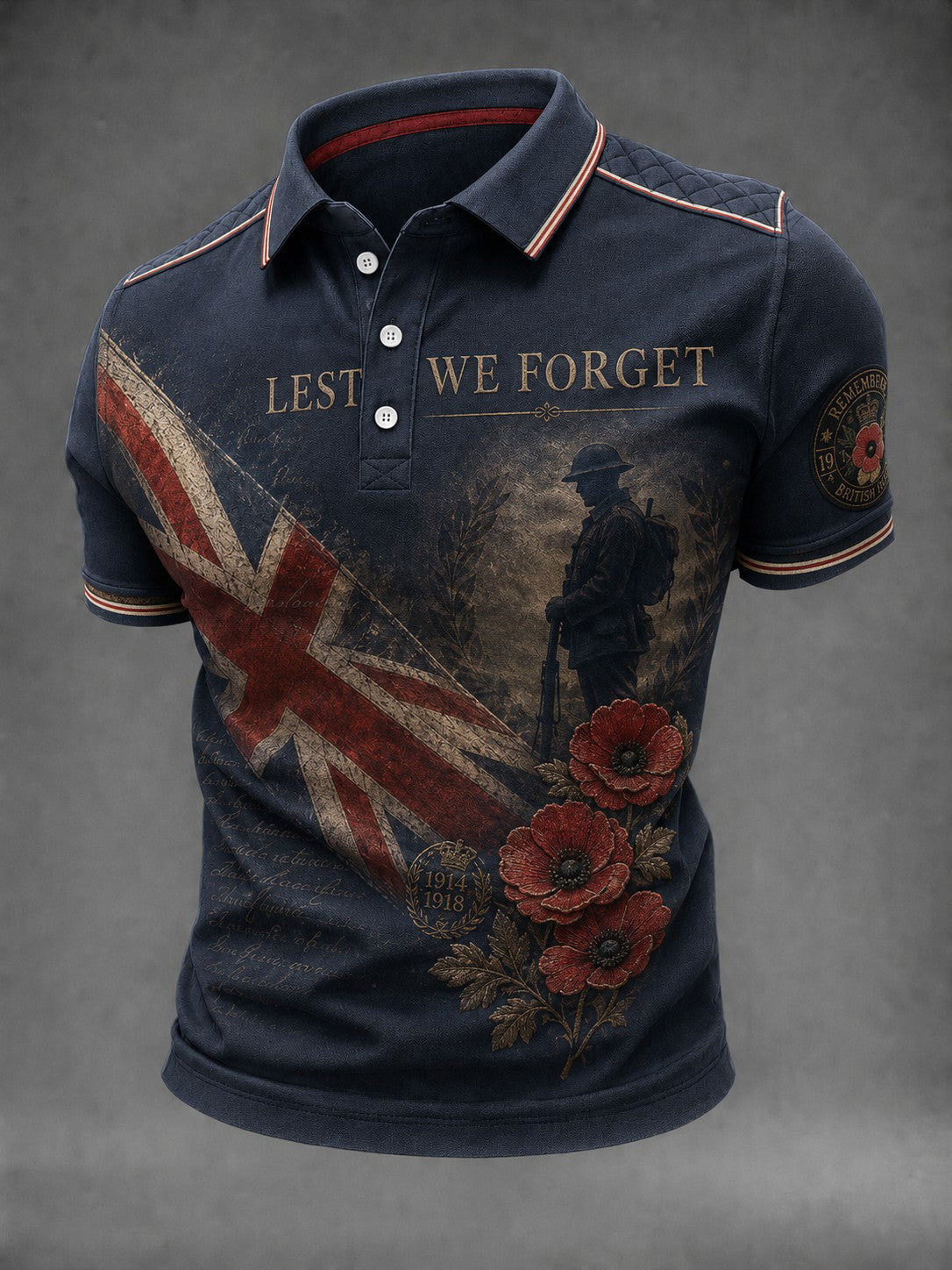 Men's Lest We Forget Printed Shirt