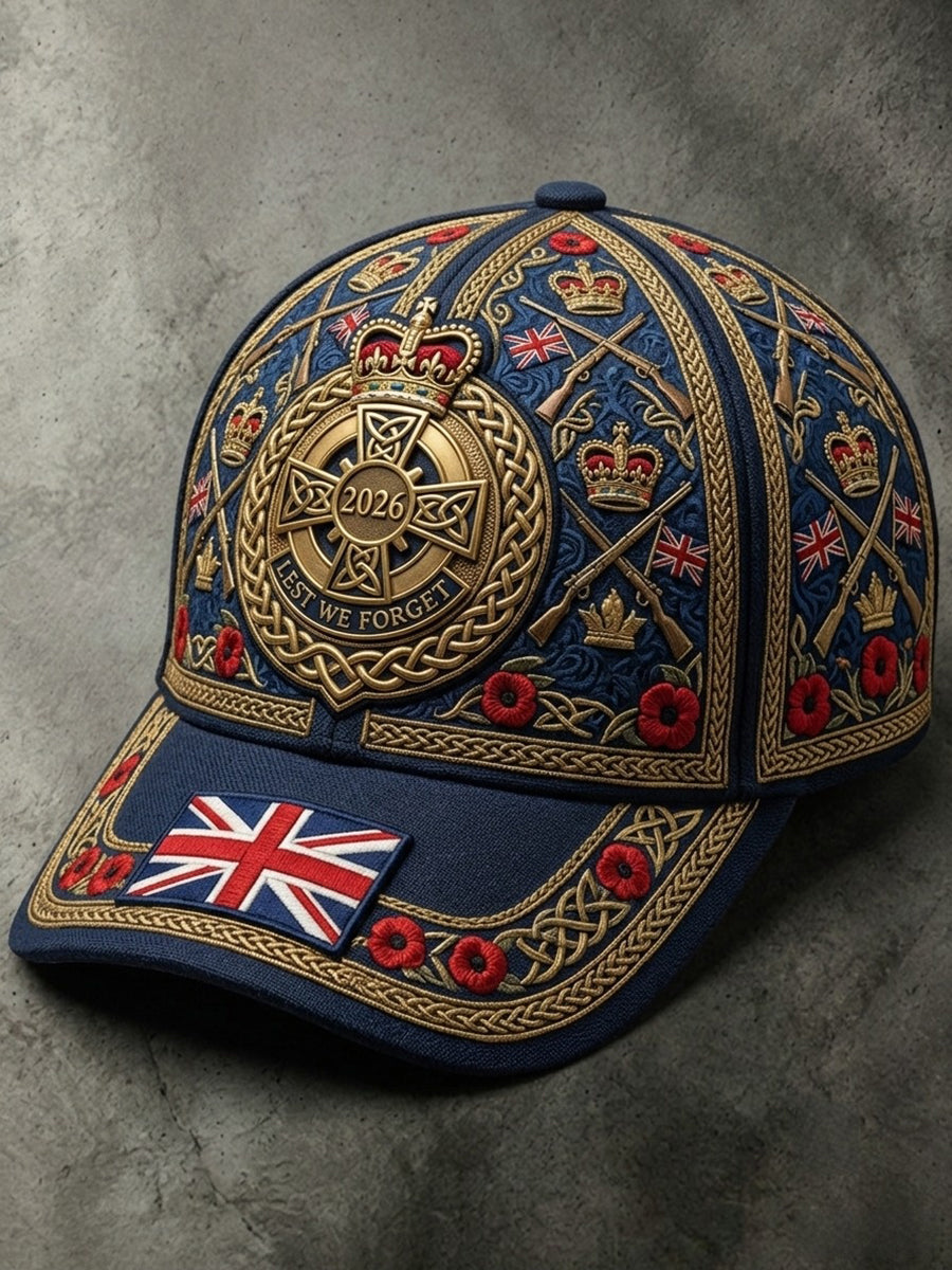 Vintage British veteran print hat