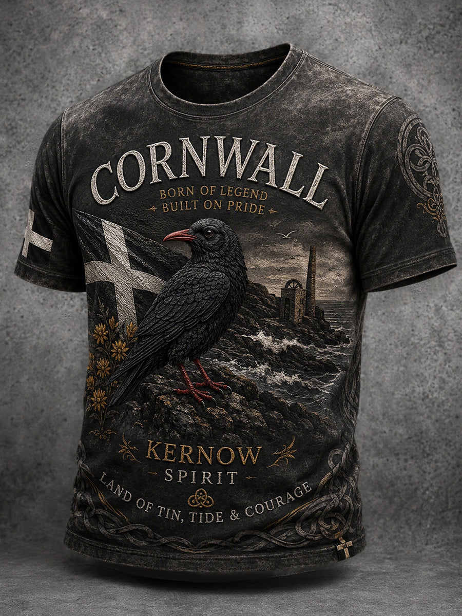 Men's Cornwall Print Casual T-shirt