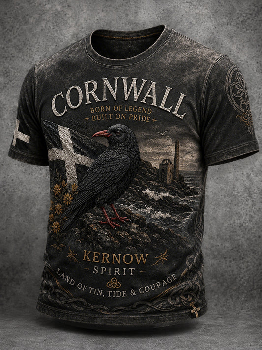 Men's Cornwall Print Casual T-shirt