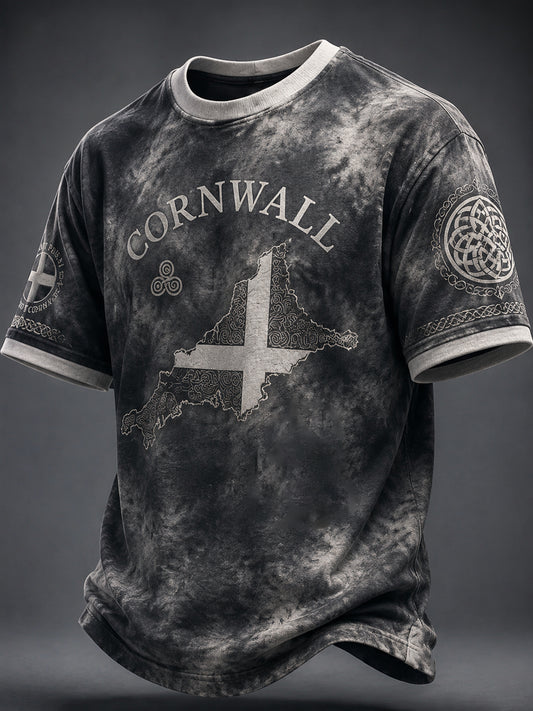 Men's Cornish Celtic-style Printed T-shirt