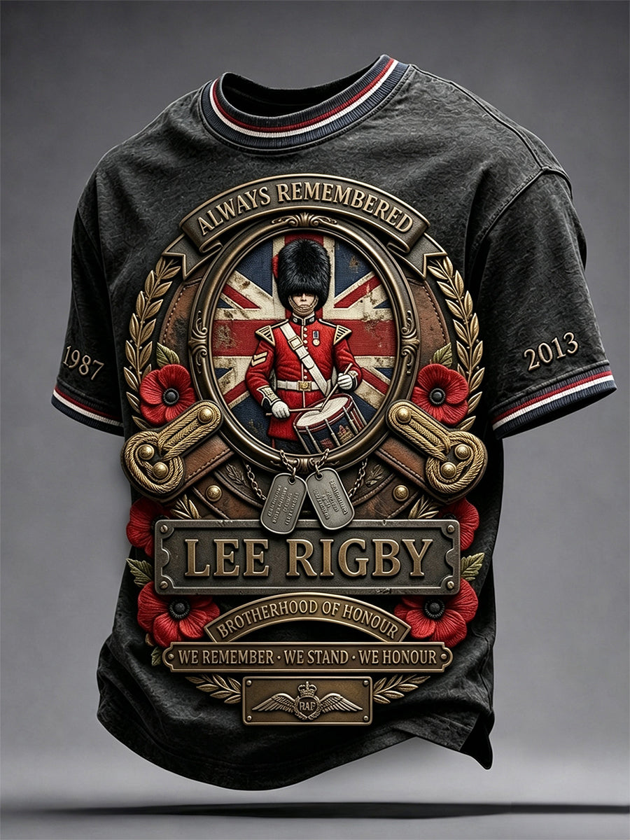 Men's Rip Lee Rigby Veteran Printed Short-Sleeve T-Shirt