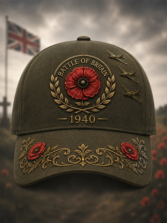 Unisex  Battle of Britain Commemoration Day Print  Hat
