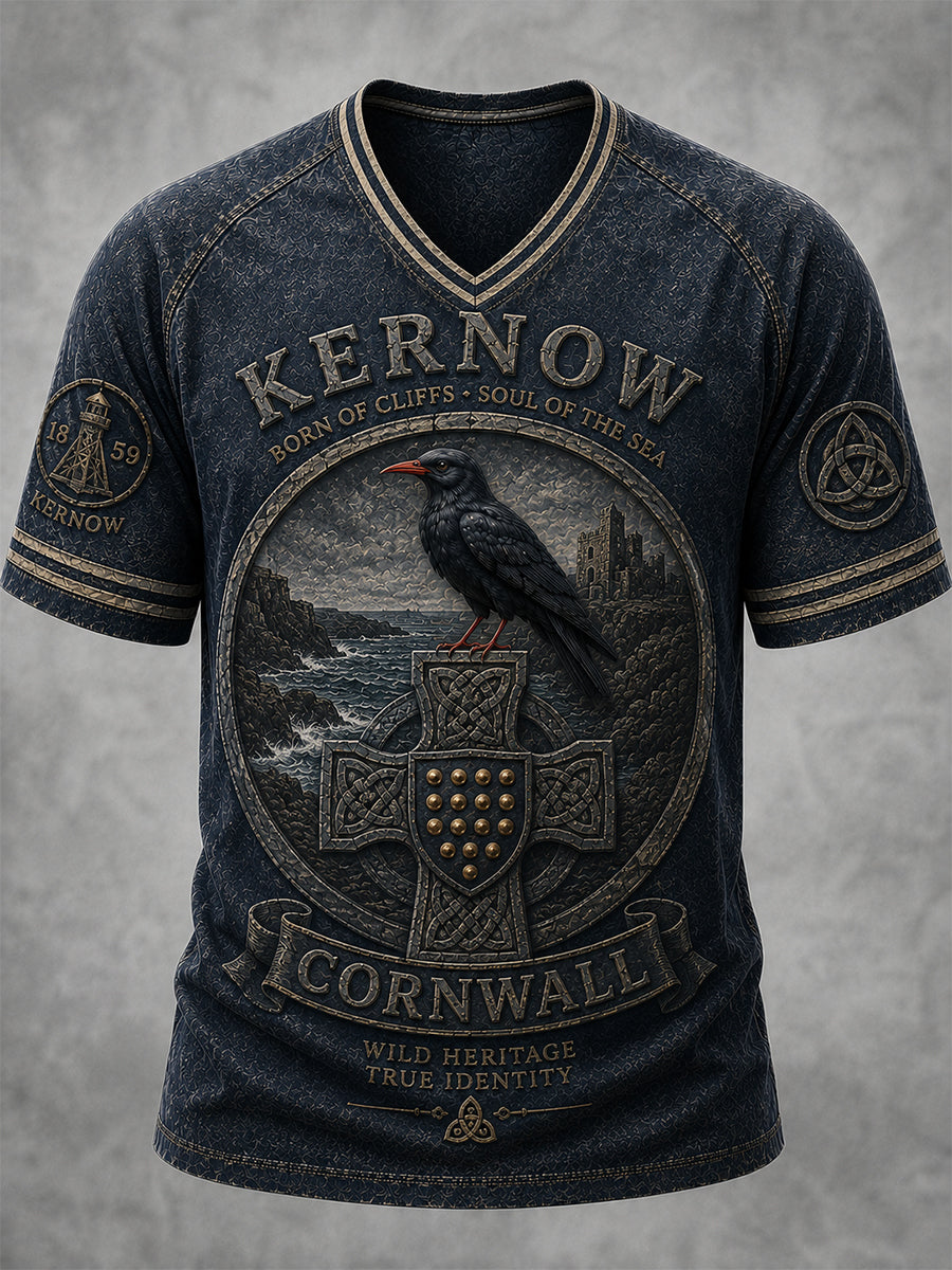 Men's Cornwall Inspired V-neck T-shirt