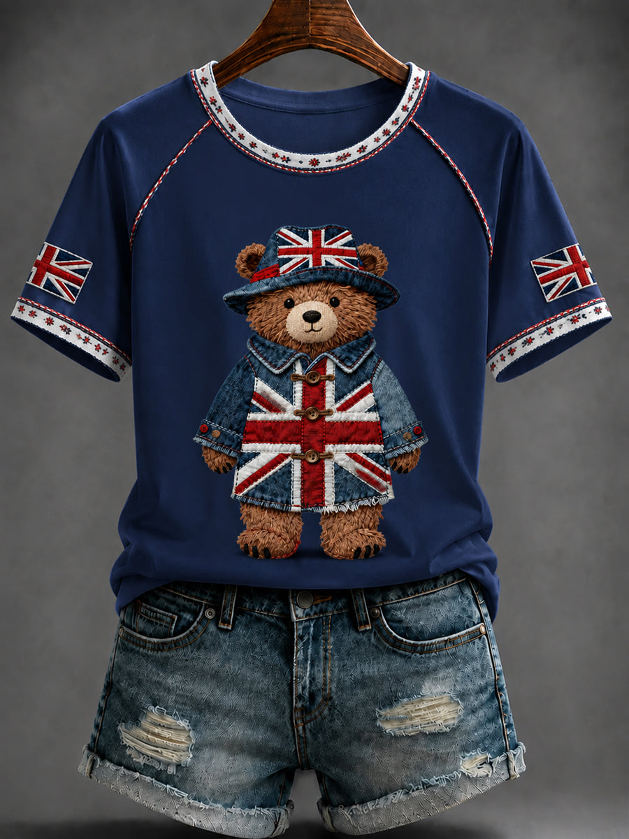 Women's British Style Printed T-shirt
