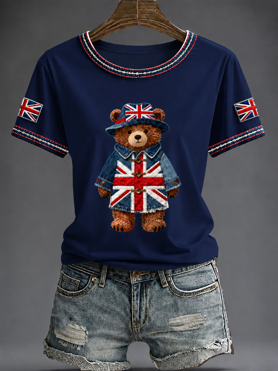 Women's British Style Printed T-shirt