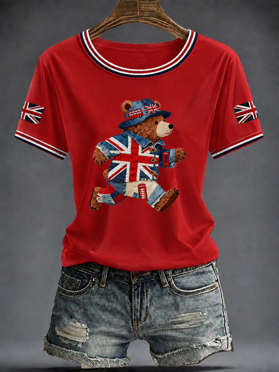 Women's British Printed T-shirt