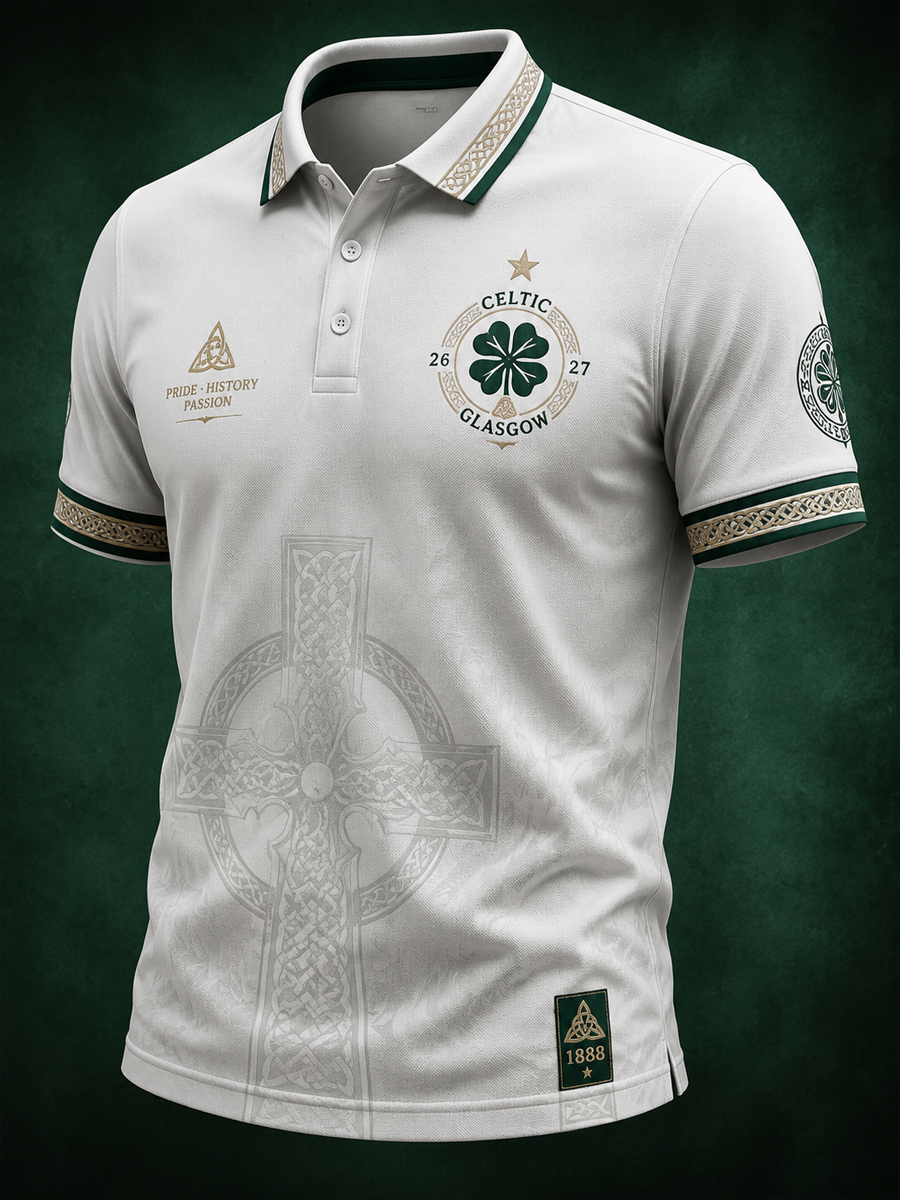 Men's Scotland football Lover Celtic Printed polo shirt