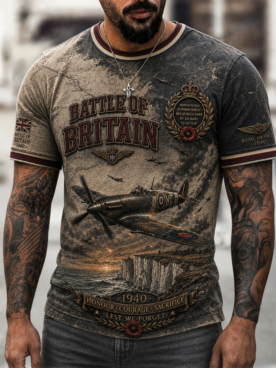 Men's Battle of Britain Commemoration Day Veteran T-Shirt