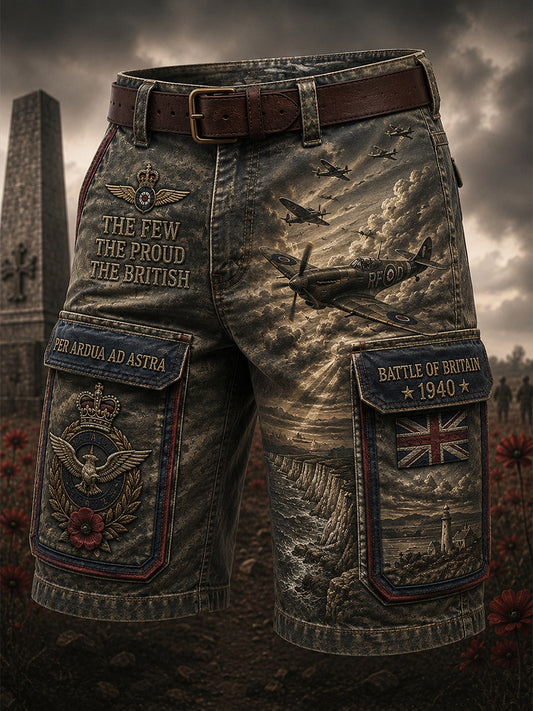 Men's Battle of Britain Commemoration Day Veteran Cargo Shorts