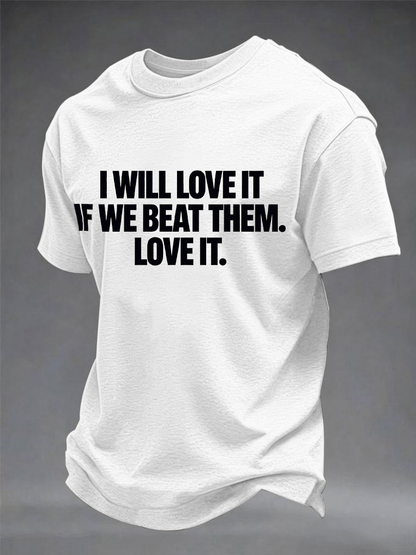 Men's England Football Lover Legend King Kev Rip Printed imitation cotton short-sleeved T-shirt